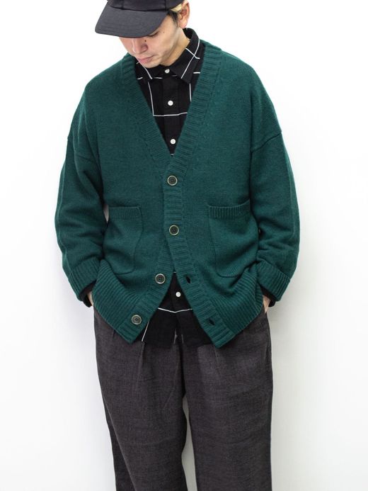 VOO VOO-1062 / FAT RIB CARDIGAN / Green