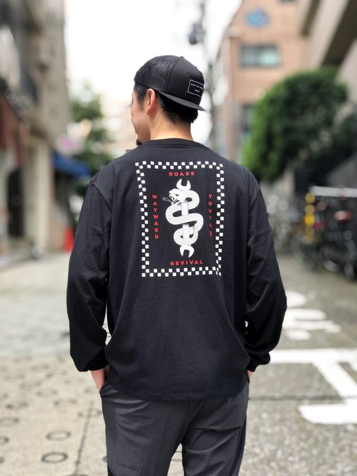 ROARK REVIVAL RLTJ553 / "WRENCHED" L/S TEE / BLACK