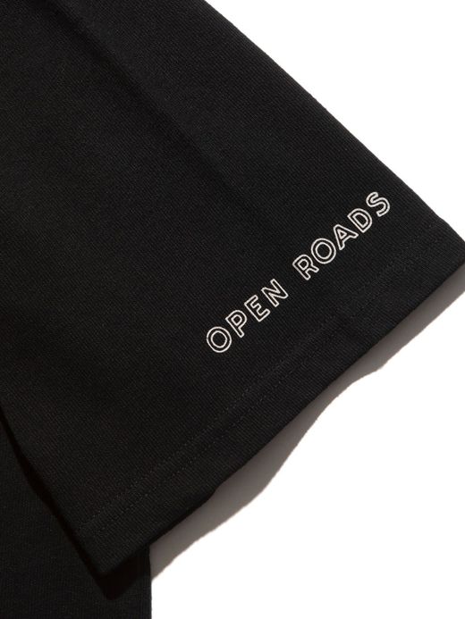 ROARK REVIVAL RTJC700 / "OPEN ROADS OPEN MINDS" TEE / BLACK