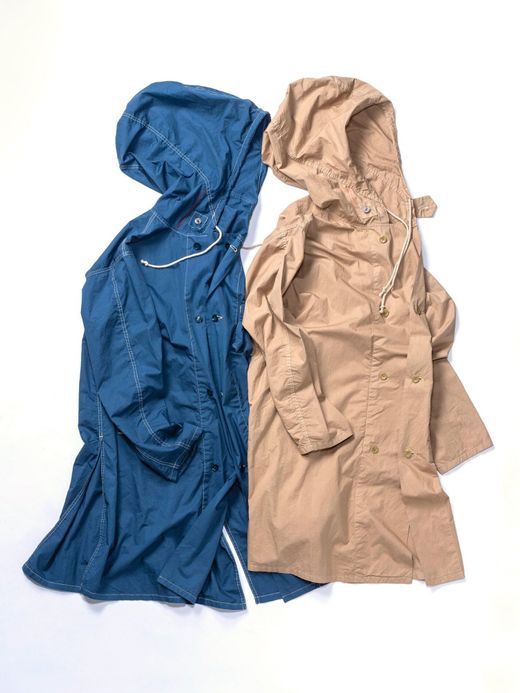 ANACHRONORM AN013 / HOODED PARKA LONG COAT / BLUE GRAY