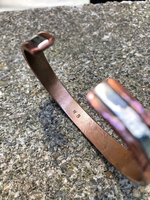 Indian Jewelry Wylie Secatero Silver&Copper Bangle / type C