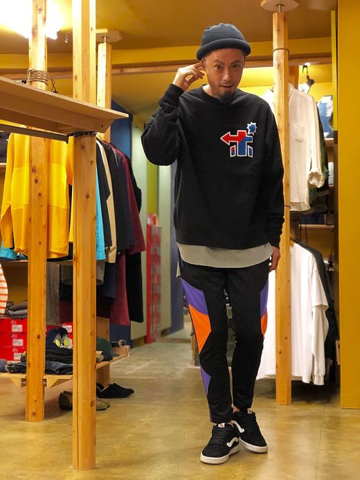 ALDIES A1403228 / JALOPY WIDE SWEAT / BLACK