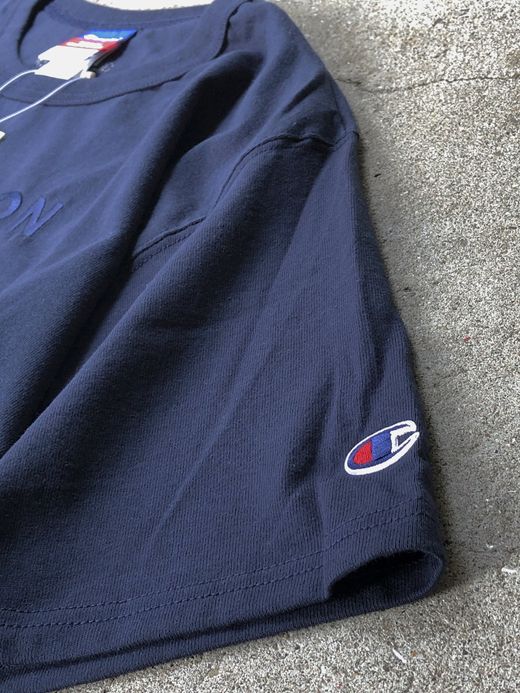 A PERSON AP-33 / CLASSIC LOGO EMB TEE / NAVY/NAVY