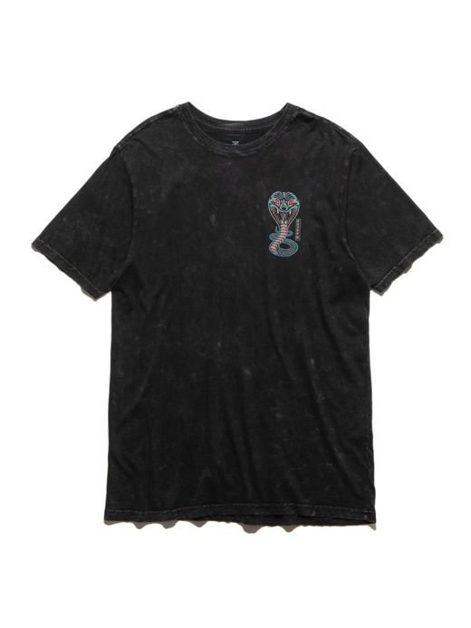 ROARK REVIVAL RT805 / COBRA DYED TEE / BLACK