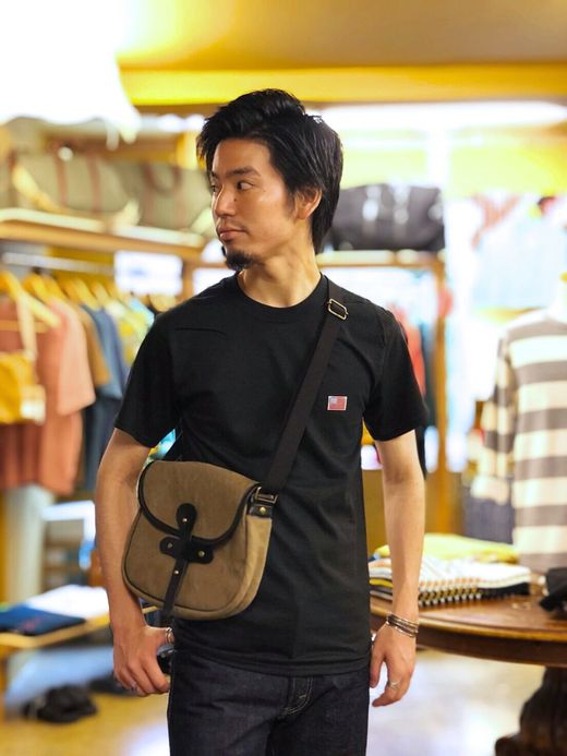 FLATBUSH Select American Flag Patch Tee / black