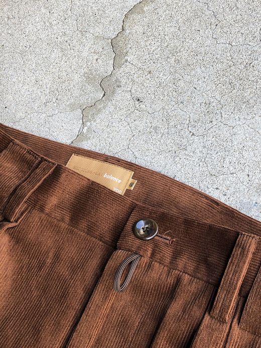 VOO VOO-955 / CORD SLACKS THICK / BROWN