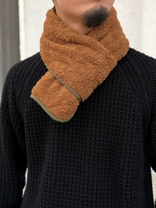  18FW-MP007 / MILキルトマフラー / オリーブ