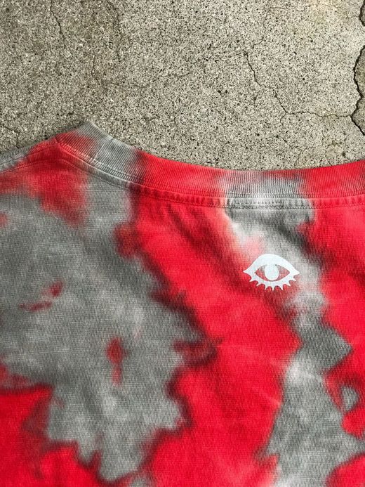 fulton ONE LINE SWIRL TEE / GRAY-RED