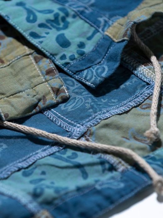 ANACHRONORM AN106 / S/S PATCH WORK COVERALL SHIRT / B.GRAY