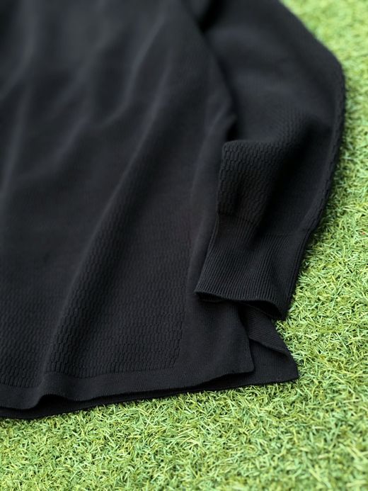 ROTOTO R7001 / COTTON THERMAL L/S KNIT / BLACK