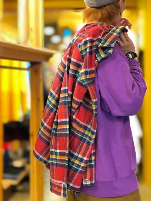 fulton GOWANUS JKT(FLANNEL CHECK) / RED