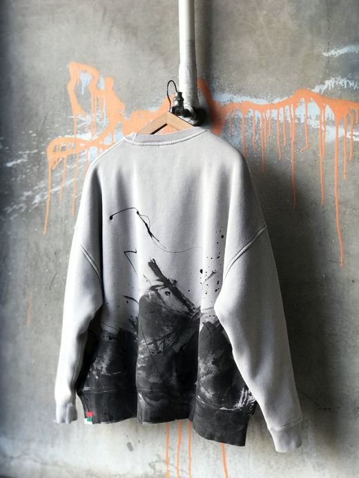 VOO VOO-976 / MIST & PAINT CREW / WHITE