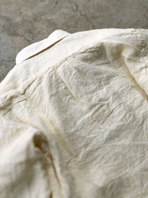 Spinner Bait 302LG / グランジウォッシュリネンラモスシャツ / ホワイト