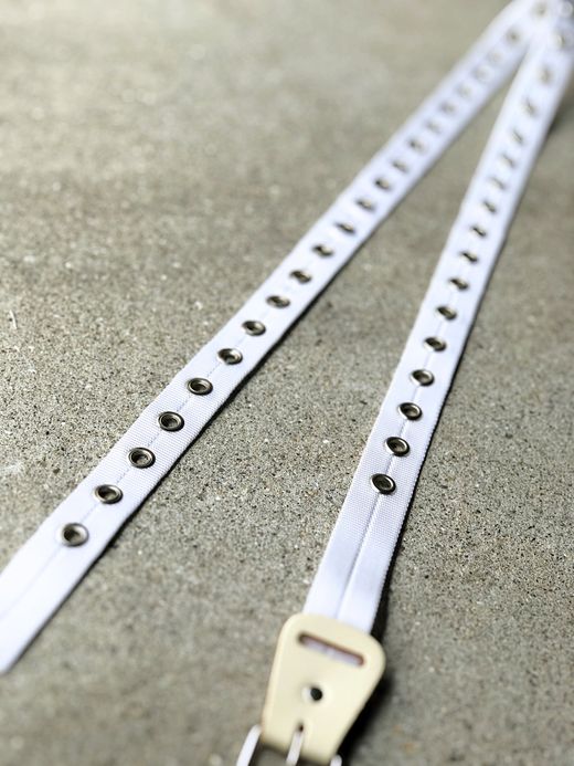 NECESSARY or UNNECESSARY Belt Nylon / white