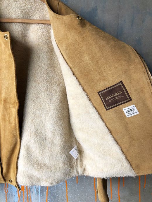 ANACHRONORM ANA234 / SUEDE BOA RIDERS JACKET / CAMEL