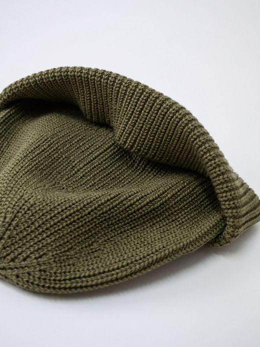 THE UNION TCH00116 / THE ROUGH KNIT CAP / OLIVE