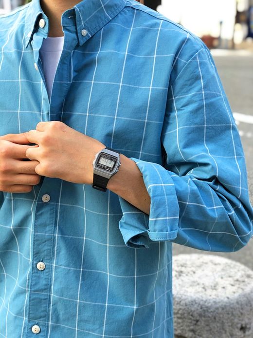 CASIO F-91WM / UK METALLIC SERIES / GRAY×BLACK