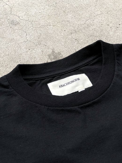 ANACHRONORM NM-TS07 / EMBROIDERED L/S T-S / BLACK B