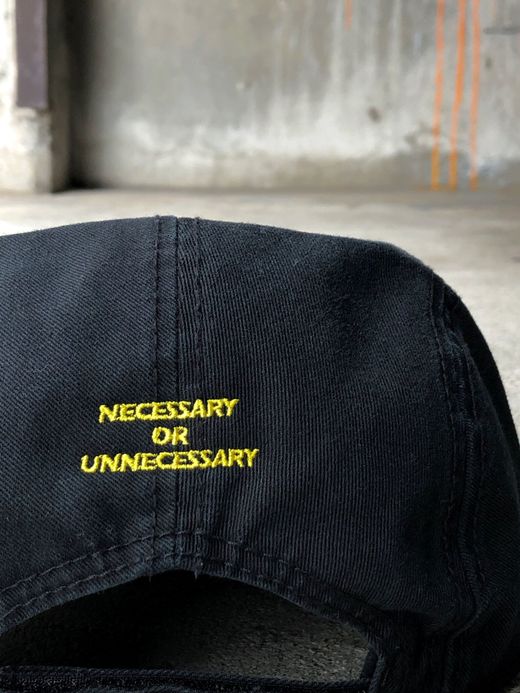 NECESSARY or UNNECESSARY 90030241 / JET CAP/HEAVY STECHED / BLACK