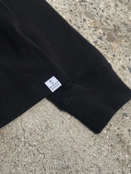 ROARK REVIVAL RLTJ601 / "WORDLY VIEW" L/S TEE / BLACK