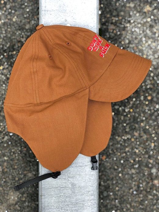 THE UNION TCH00084 / CLASSIC ONE CAP(W/EAR WARMER OF EMBROIDERY) / BROWN