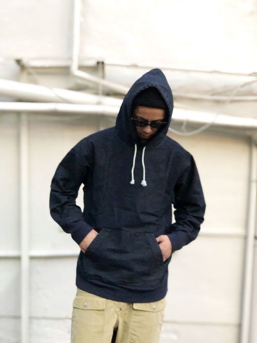 THE UNION TBO00005 / DENIM PULLOVER HOOD / BLUE DENIM