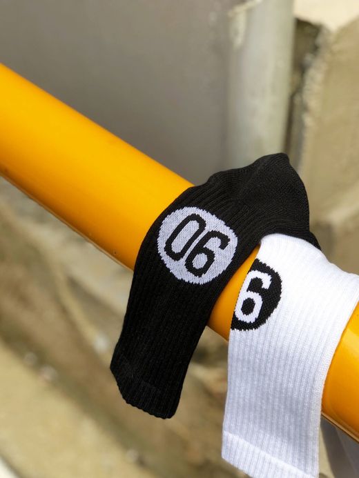  90 Socks / white&black