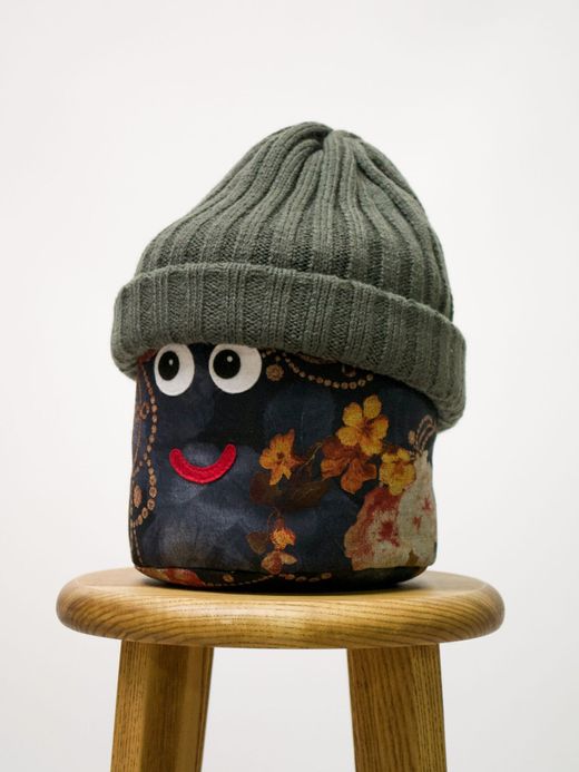 remilla R203433 / リブニット帽 / オリーブグレイ