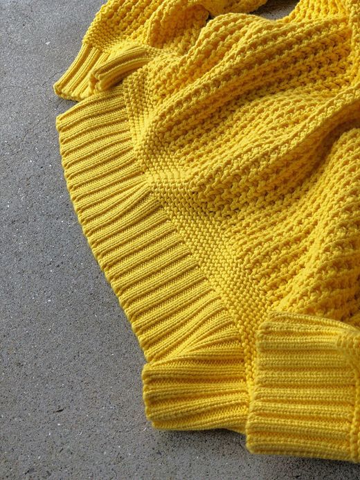  18FW-MP036 / SAUSALITO ワッフルニット / イエロー