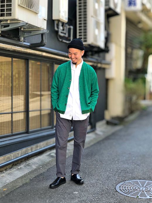 Spinner Bait 212LL / ライクリネンカーディガン / グリーン