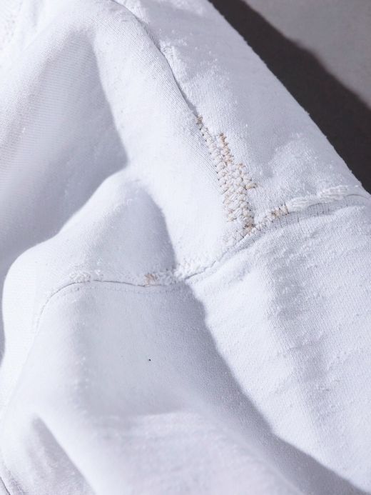 ANACHRONORM AN088 / CRASHED SWEATSHIRT / WHITE