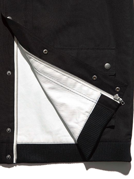 ROARK REVIVAL RJJ550 / HOODED COACHES JACKET / BLACK