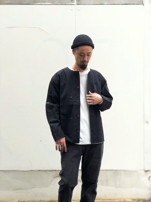 ROARK REVIVAL RJJ553 / "KAMON-SAFECAMP" ENGINEER JACKET / BLACK