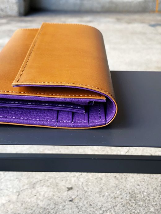 TSUNAIHAIYA BRINCADEIRA LONG WALLET / CAMEL PURPLE