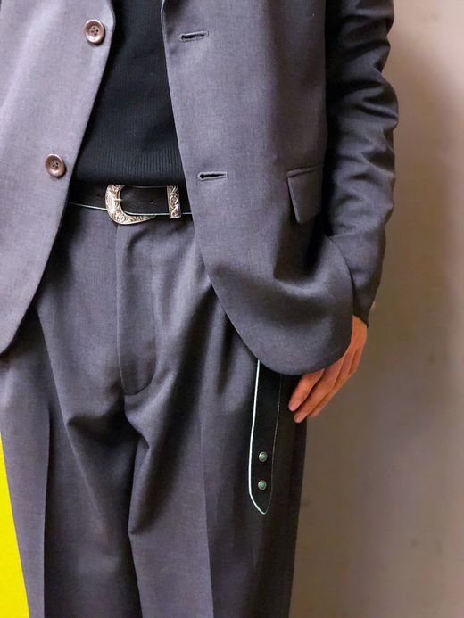 VOO Hawk Eye Leather Belt / black