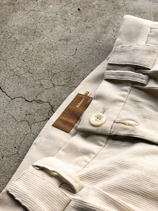 VOO VOO-955 / CORD SLACKS THICK / IVORY