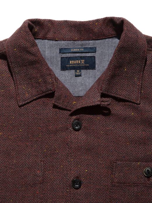 ROARK REVIVAL RW-445 / WILD CAMP FLANNEL / BURGANDY