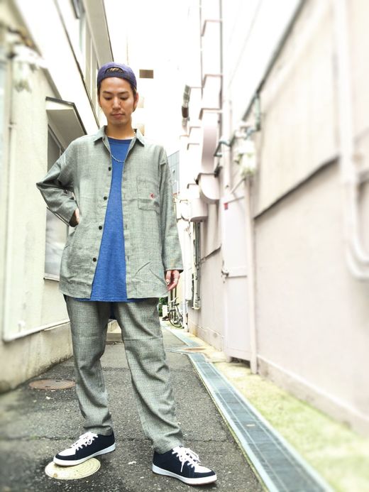 VOO Long Long Night Pants / glencheck
