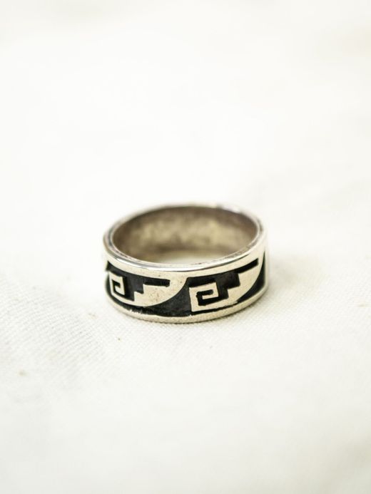 Indian Jewelry HOPI OVERLAY RING / TYPE F
