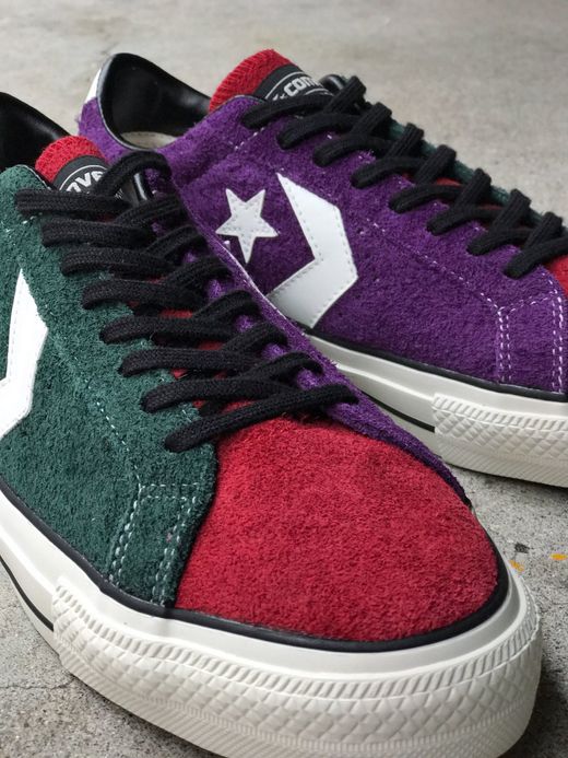 CONVERSE SKATEBOARDING 34200430 / PRORIDE SK OX + / GREEN/RED/PURPLE