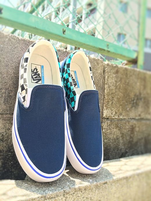 Vans Slip-On Lite(Seeing Checkers) / D.blue/white
