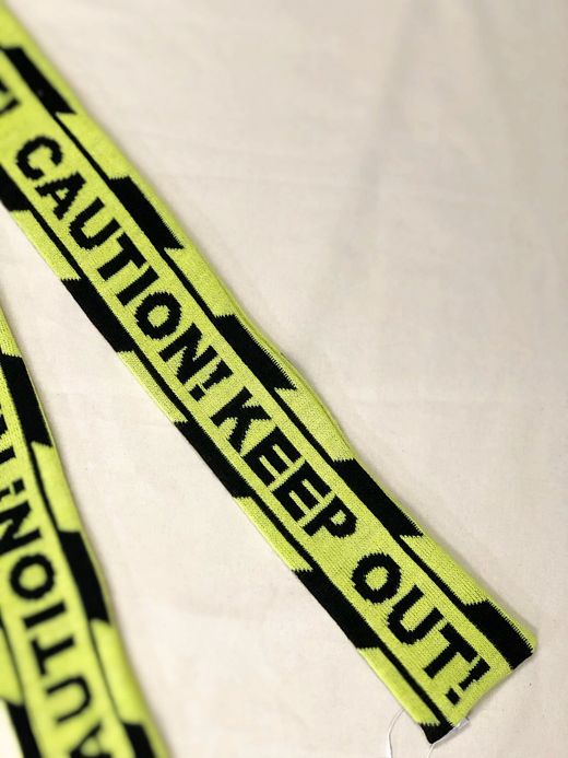 THE PARK SHOP TPS-152 / CAUTION MUFFLER ADULTS / YELLOW