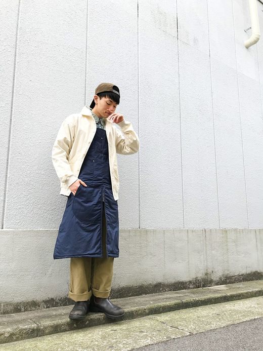  Winter Split Apron / navy