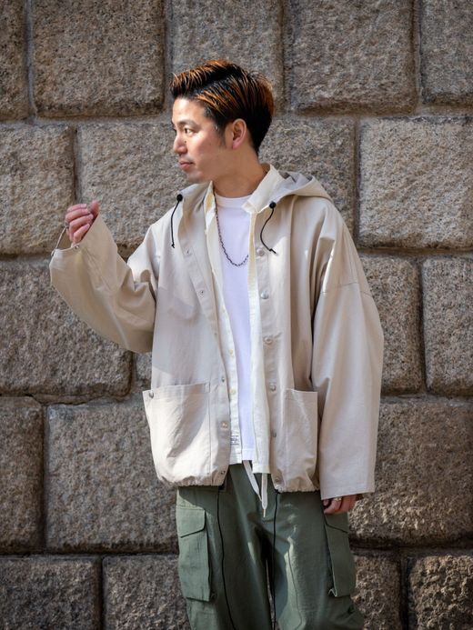 ANACHRONORM AN104 / WIDE B.D SHIRTS / OFF WHITE