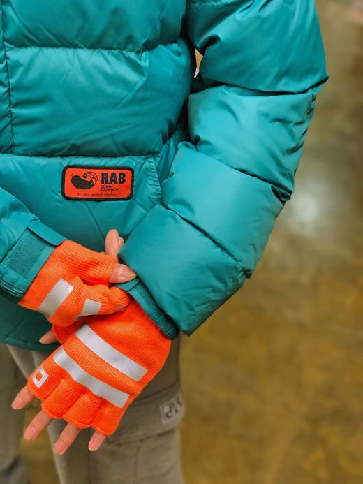 ROTOTO R5014 / REFLECTIVE SAFETY GLOVE / SAFETY ORANGE