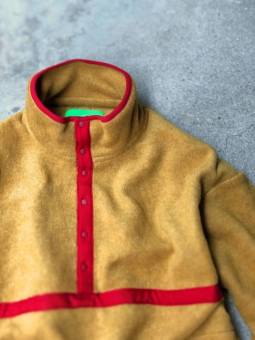 VOO VOO-886 / FLEECE PULL JKT / MUSTARD