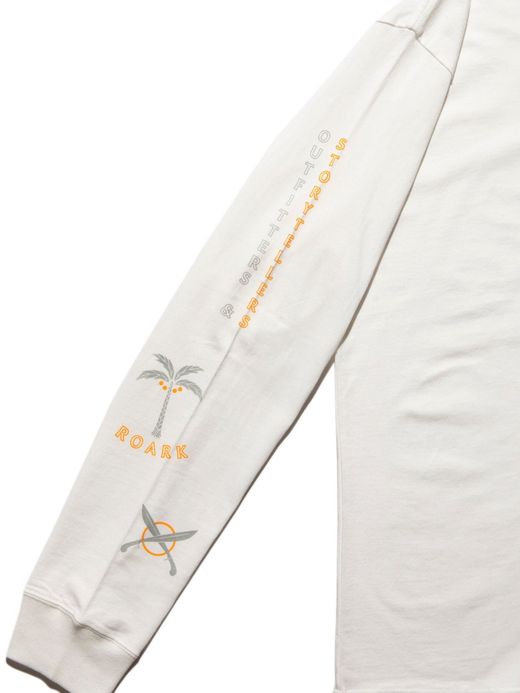 ROARK REVIVAL RLTJ604 / "WILDLIFE" L/S TEE / WHITE
