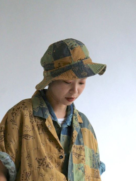 ANACHRONORM ANDC-069 / PATCHWORK HUNTER HAT / B.BEIGE