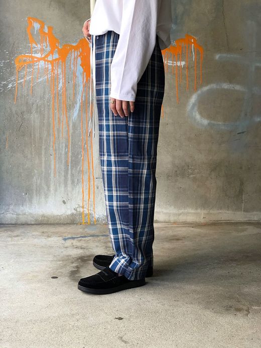 e.sen esenfw19p05 / THOMAS / BLUE GREY CHECK