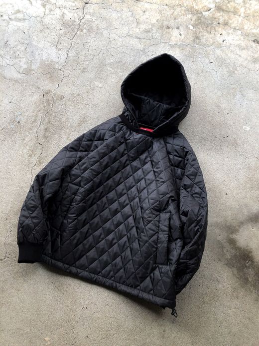 VOO VOO-950 / QUILT HOODY / BLACK